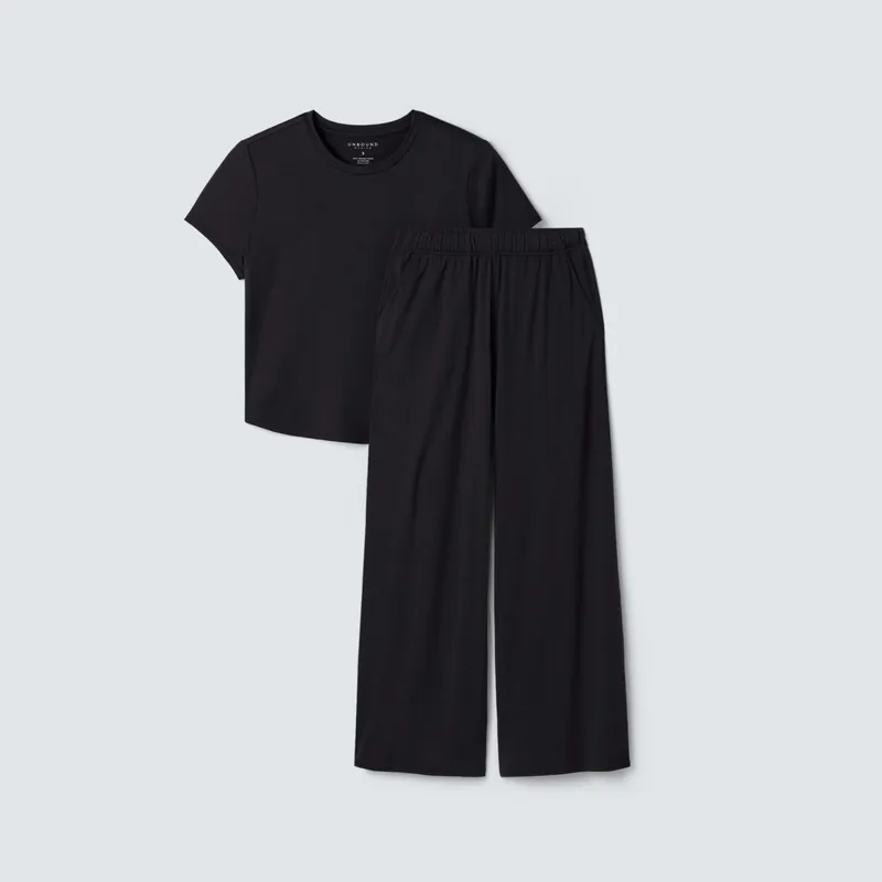 Women's Ultrafine Sleep Top + Bottoms Bundle - Unbound Merino