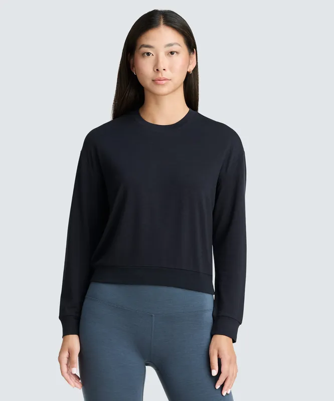 Women's Merino Lounge Sweatshirt - Unbound Merino