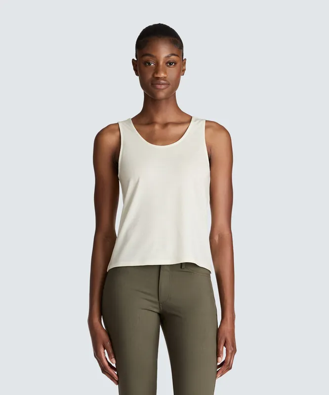 Women's Relaxed Merino Scoop Neck Tank - Unbound Merino