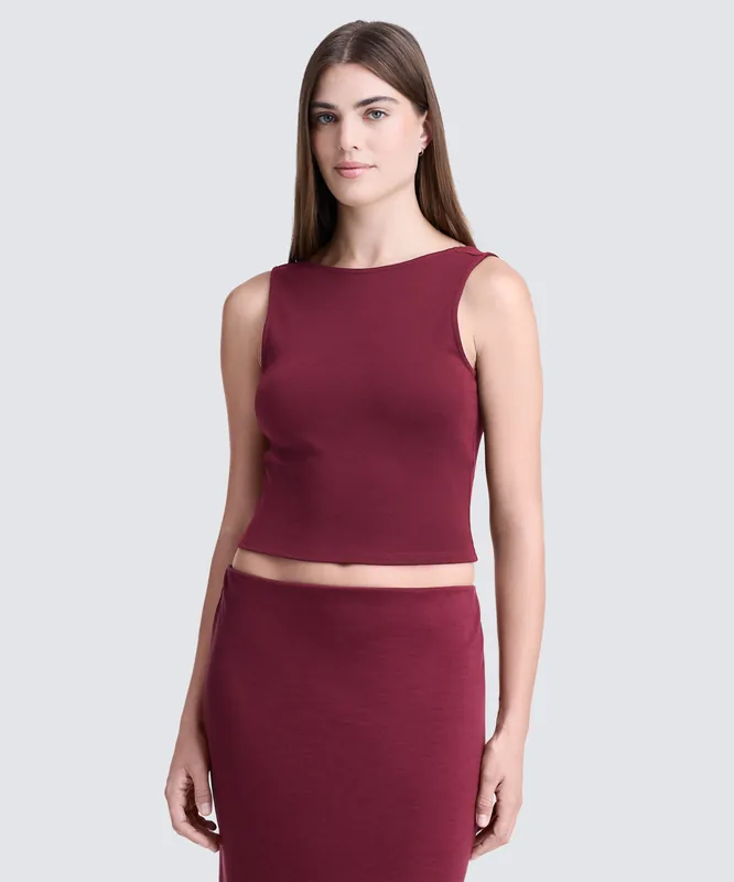 Women's Merino Cropped Tank - Unbound Merino