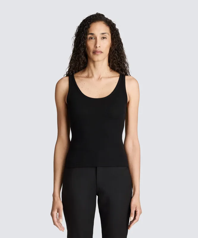 Women's Petite Merino Rib Scoop Neck Tank - Unbound Merino