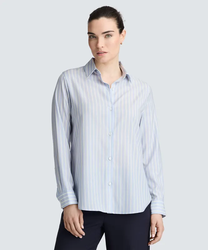Women's Merino Poplin Button-Up