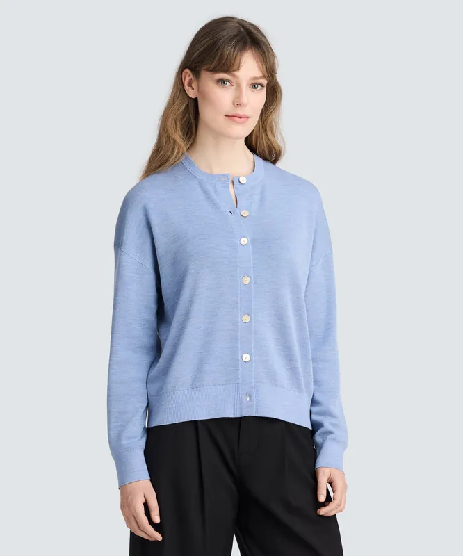 Women's Fine Knit Merino Cardigan - Unbound Merino