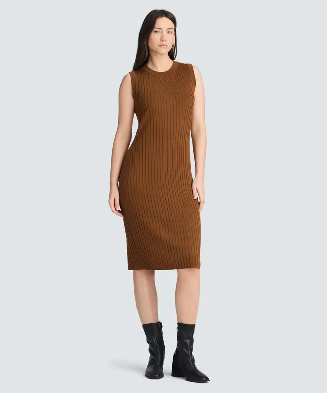 Women's Fine Knit Merino Dress - Unbound Merino