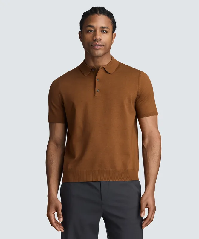 Men's Fine Knit Merino Polo - Unbound Merino