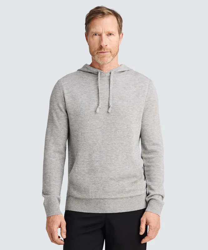Men’s Merino Knit Pullover Hoodie - Unbound Merino