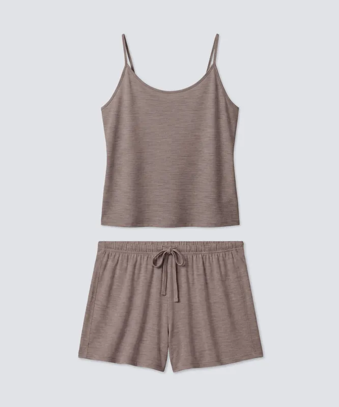 Women's Ultrafine Sleep Tank + Shorts Bundle - Unbound Merino