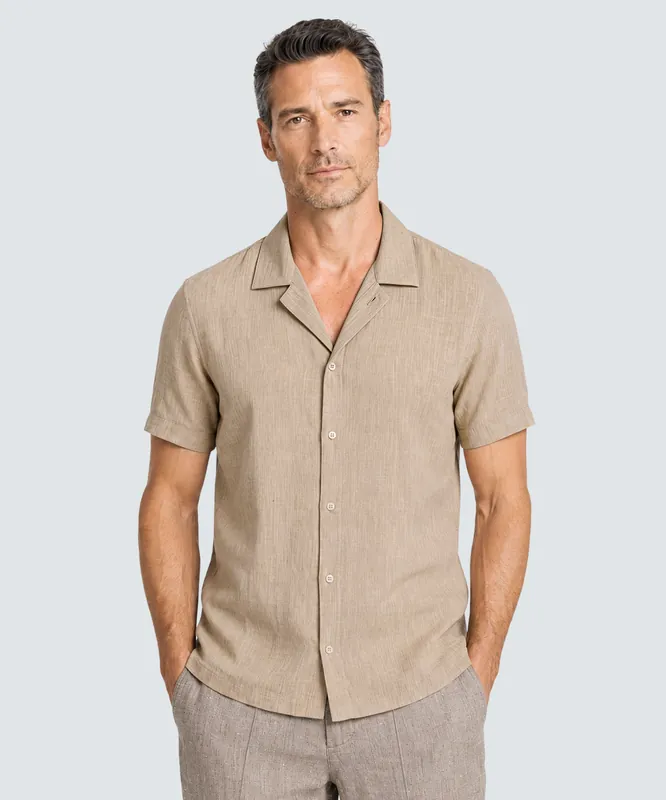 Men’s Merino Linen Tropical Shirt - Unbound Merino