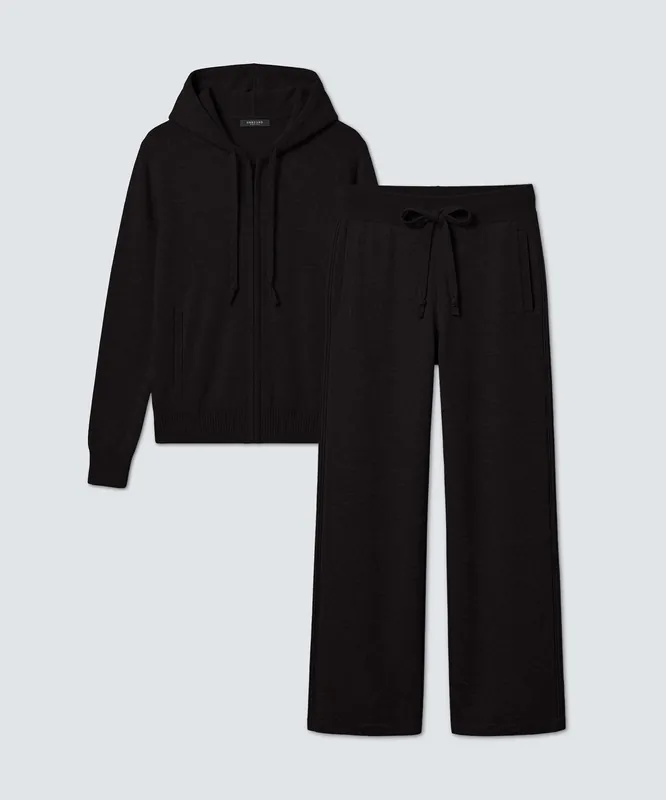 Women's Knit Hoodie + Sweater Pants - Unbound Merino