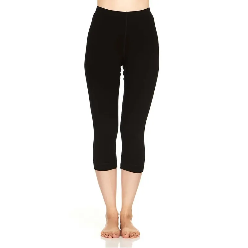 Midweight Women's Ski Bottom 3/4 Length - Woolverino