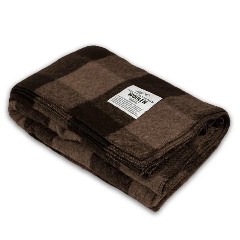 Wool Twin Sized Blanket - White Mountain Woolen