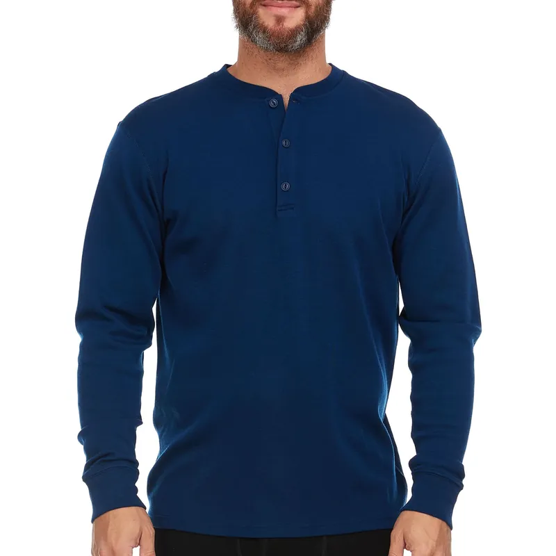Men's Midweight Merino Wool Henley | 100% Merino Wool - Minus33 Merino Wool Clothing
