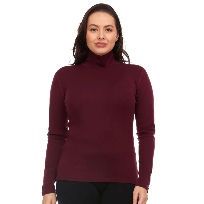 Women's Midweight Merino Wool Turtleneck | 100% Merino Wool - Minus33 Merino Wool Clothing