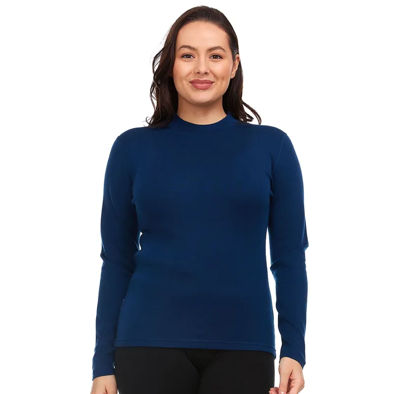 Women's Midweight Merino Wool Mock Neck | 100% Merino Wool - Minus33 Merino Wool Clothing