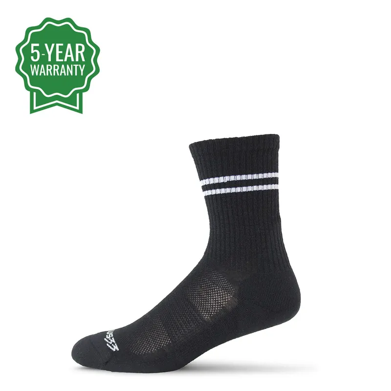 Microweight Cushion - Rib Knit Crew Wool Socks Mountain Heritage