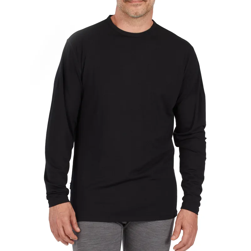 Microweight Men's Wool Long Sleeve Shirt - Woolverino