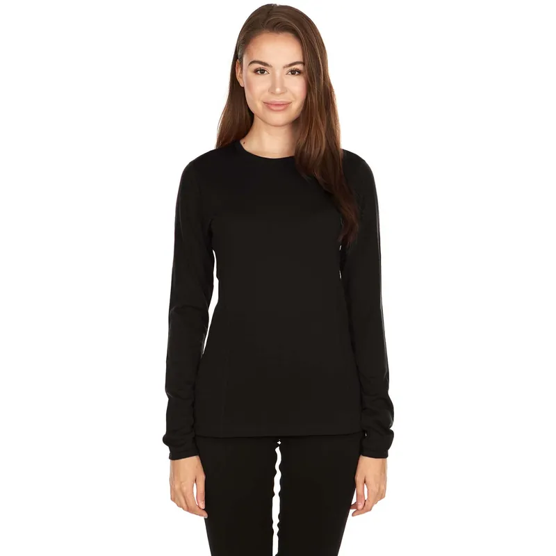 Microweight Women's Wool Long Sleeve Shirt - Woolverino