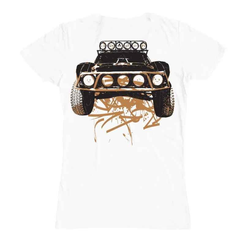 Womens Dirty Beast Deep V-Neck - White