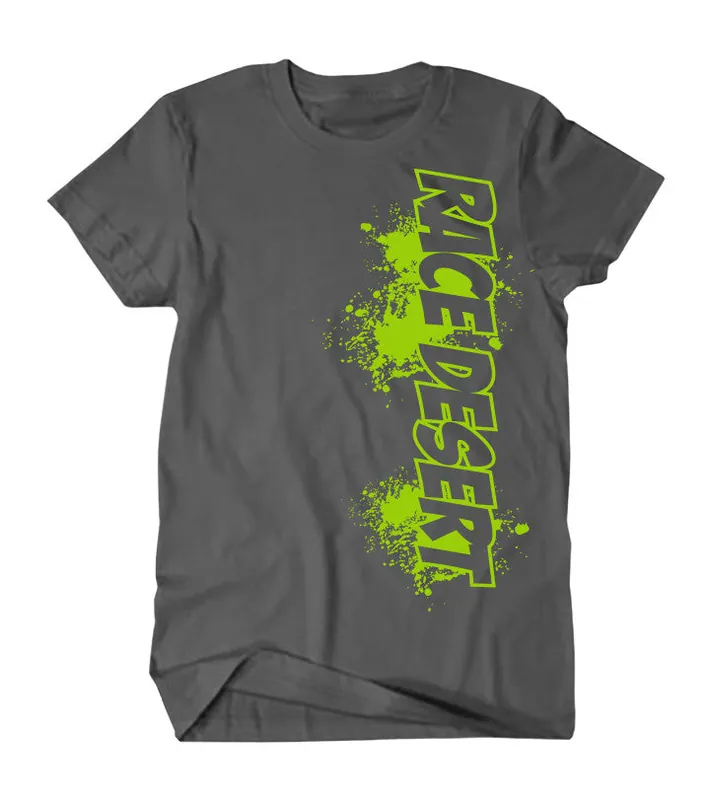 Mens Race Desert Splatter T-Shirt - Limited Edition - Grey