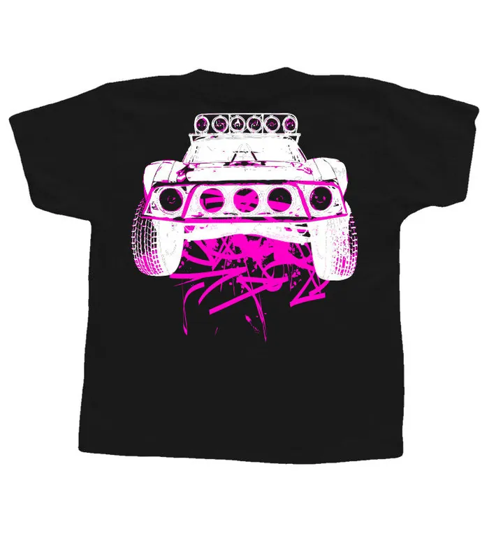 Toddlers Dirty Beast T-Shirt - Black w/ Pink