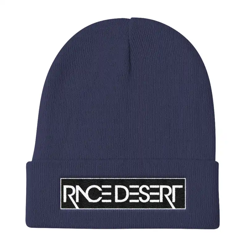 Blue Race Desert Stencil Beanie