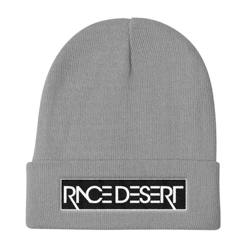 Grey Race Desert Stencil Beanie