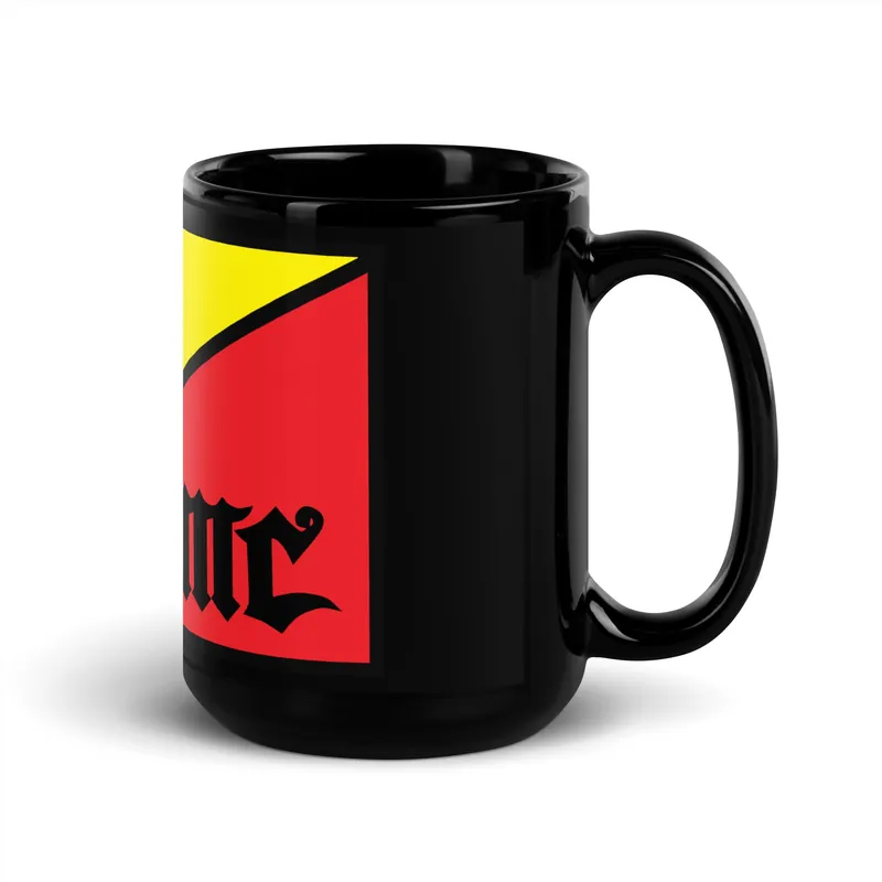 Black Glossy Mug - Race Desert