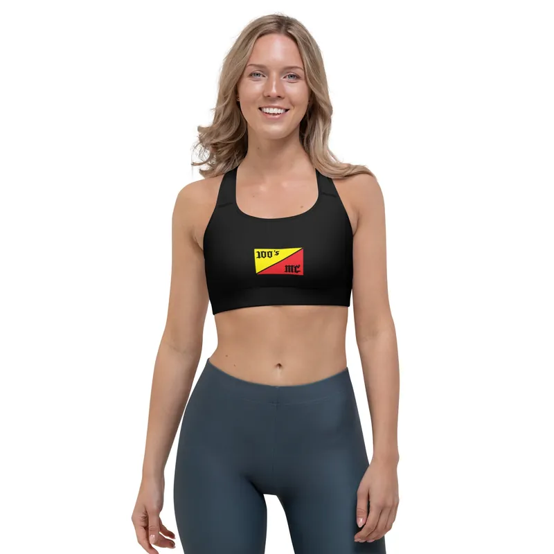 100s MC Club Flag Sports bra - Race Desert