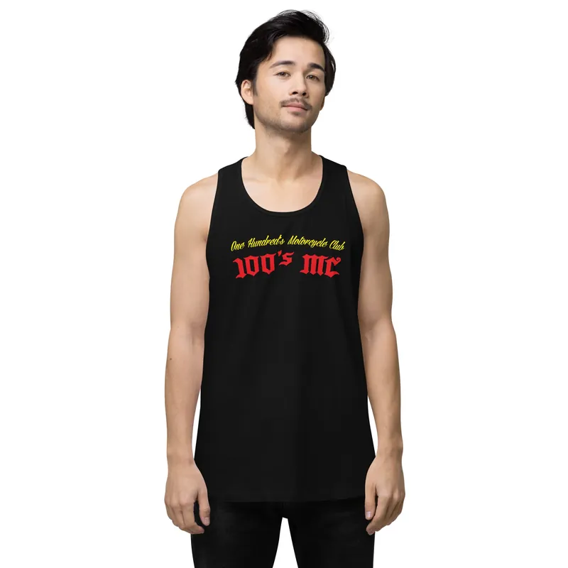Men’s premium 100s tank top - Race Desert