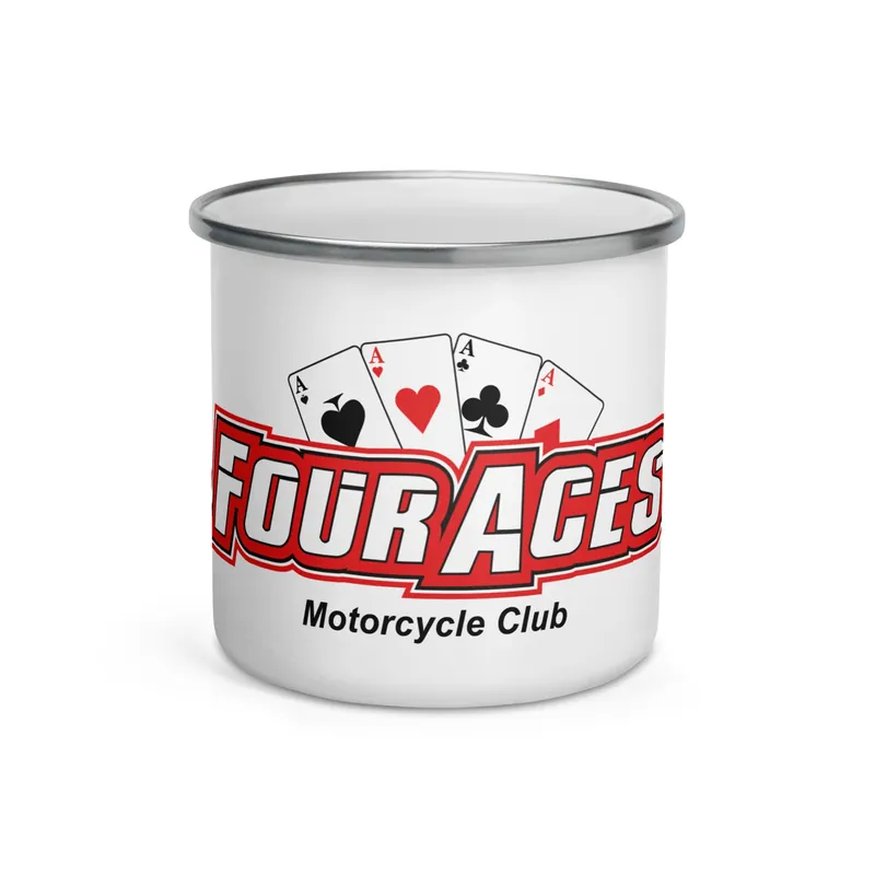 4 Aces Club Metal Enameled Mug - Race Desert