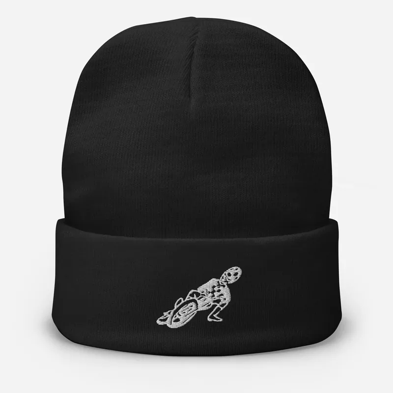 Checkers MC Black Embroidered Beanie - Official Club Apparel