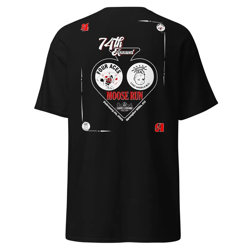 Adult Official Four Aces 74th Moose Run Event Shirt - Race Desert
