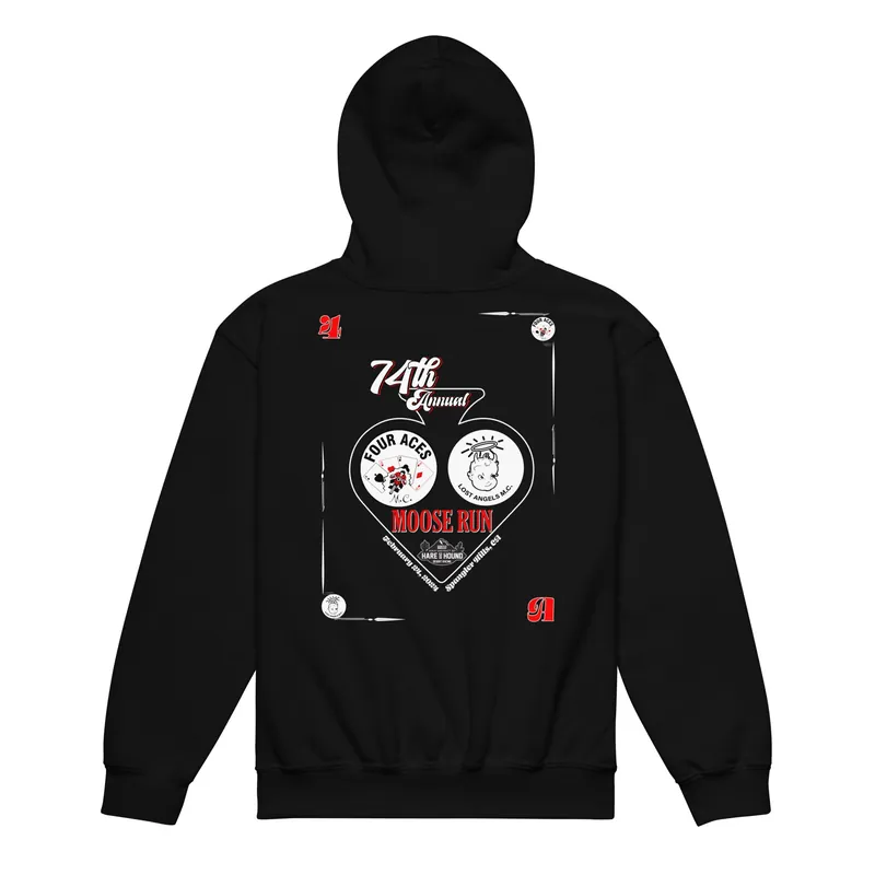 Youth Official Four Aces 74th Moose Run Event Hoodie - Race Desert