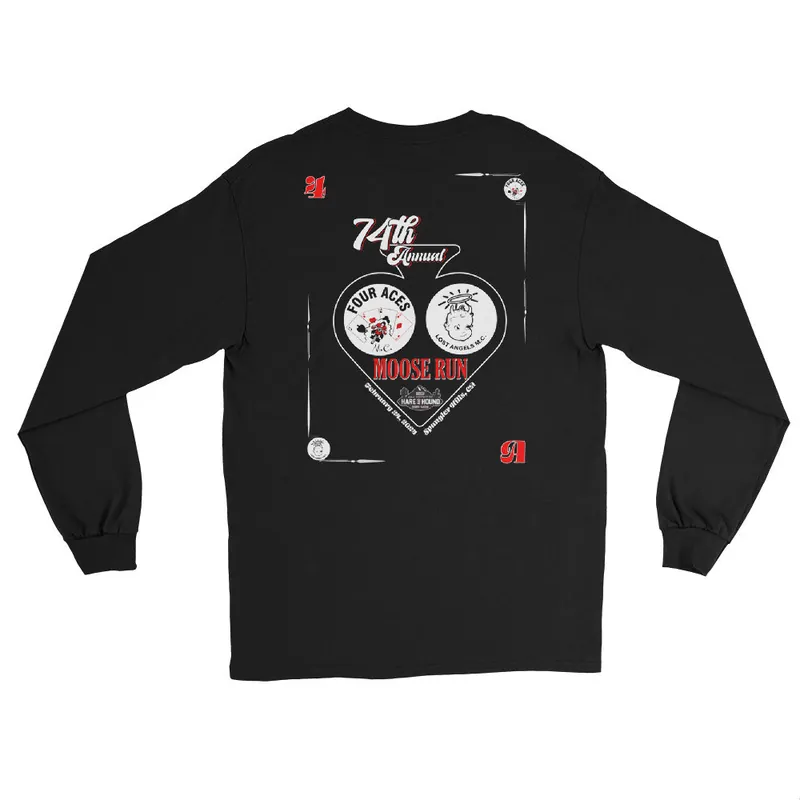 Men’s Official Four Aces 74th Annual Moose Run Long Sleeve Shirt - Race Desert