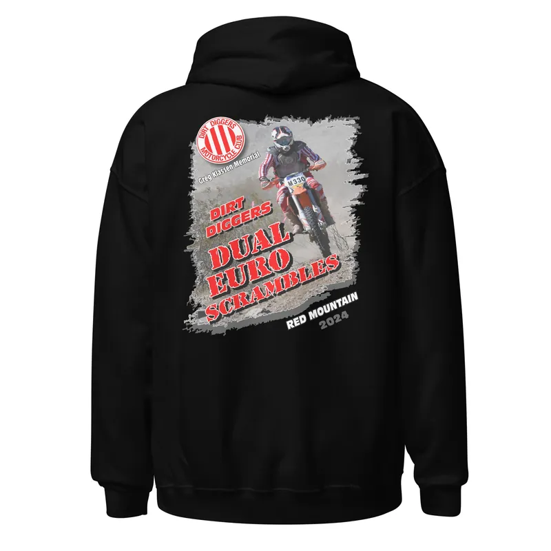 Adult Dirt Diggers 2024 Dual Euro Scrambles Event Hoodie - Race Desert