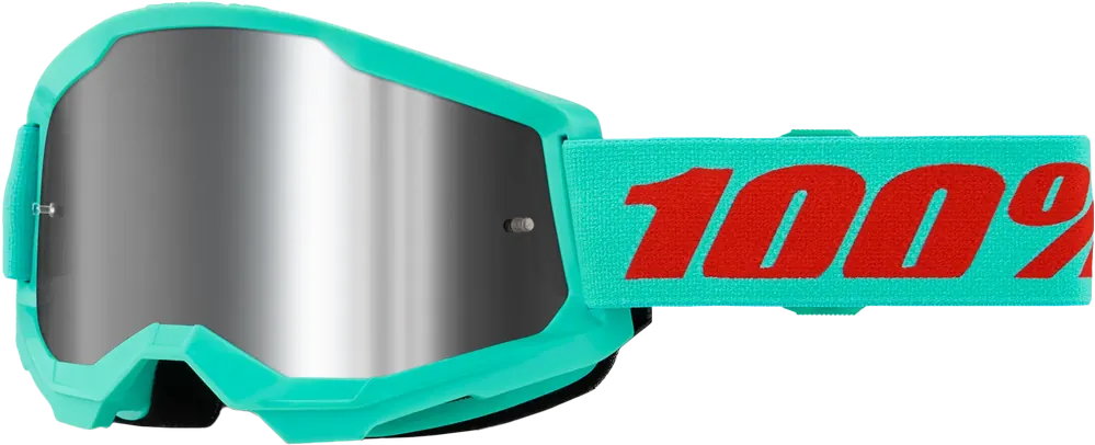 100% Strata 2 Goggle Maupiti Mirror Silver Lens - LiveTheGnar