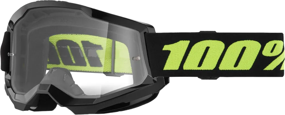 100% Strata 2 Goggle Solar Eclipse Clear Lens - LiveTheGnar