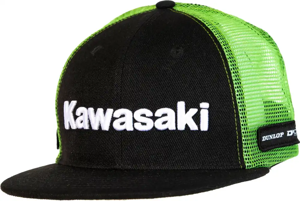 Kawasaki Hat Line Snapback Black - LiveTheGnar