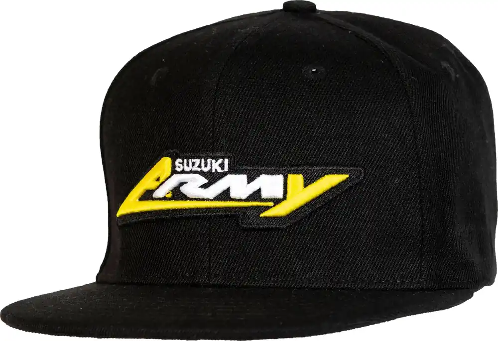 Suzuki Hat Rmarmy Snapback Black - LiveTheGnar