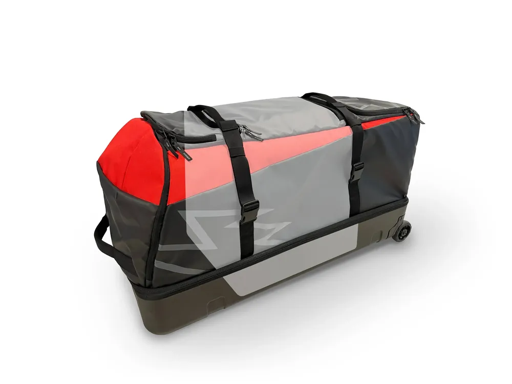 USWE Buddy 150L Athlete Gear Trolley Bag Black/USWE Red - LiveTheGnar