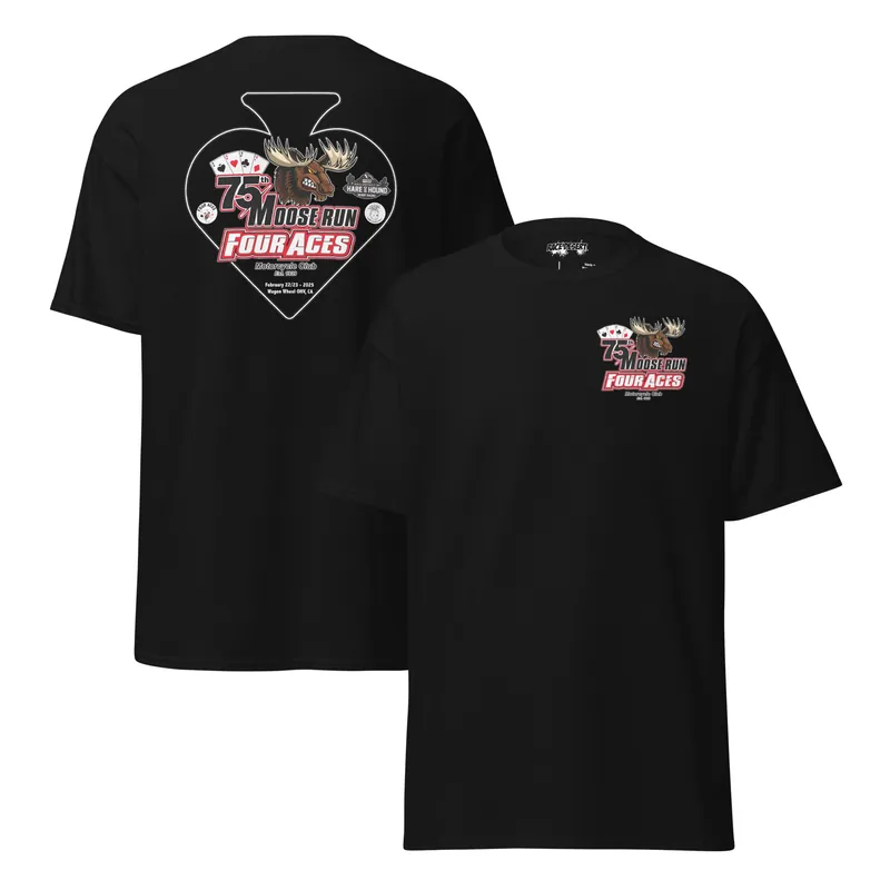 Four Aces 75th Annual Moose Run - Official Event Shirt - Mens