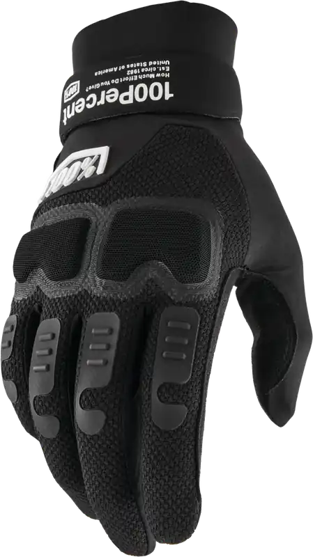 100% Langdale Gloves - Black