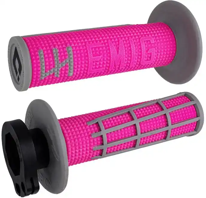 Emig 2.0 V2 Lock On Grip Pink/Grey - LiveTheGnar