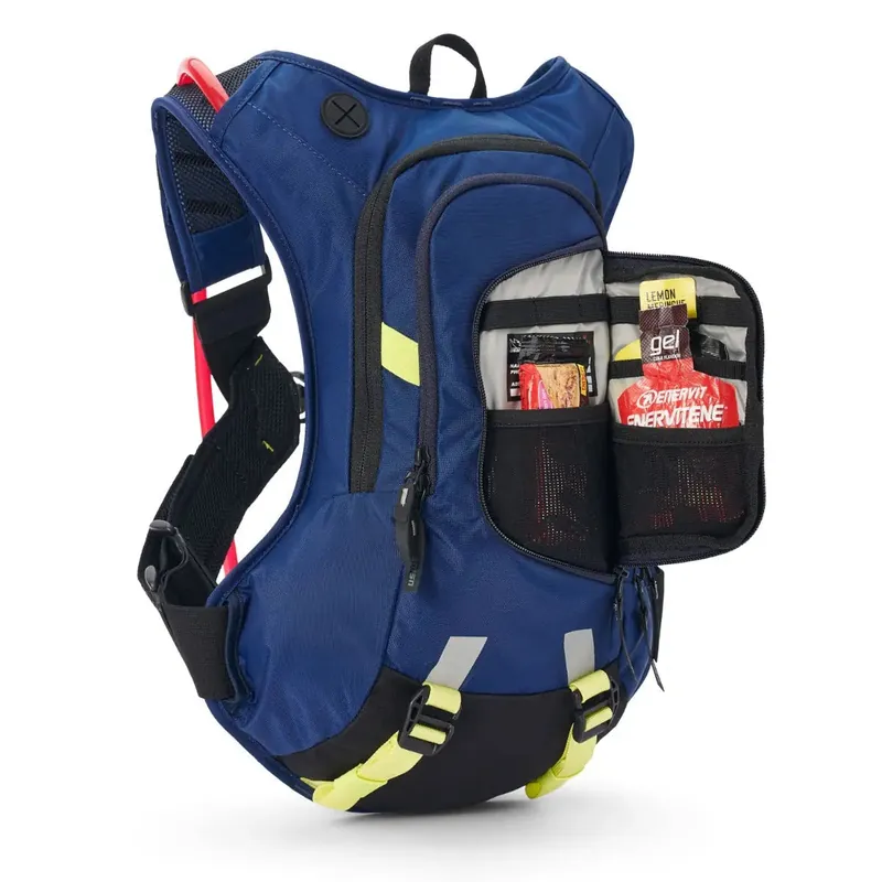 USWE Moto Hydro 8L Factory Blue Hydration Pack PNP Tube - LiveTheGnar