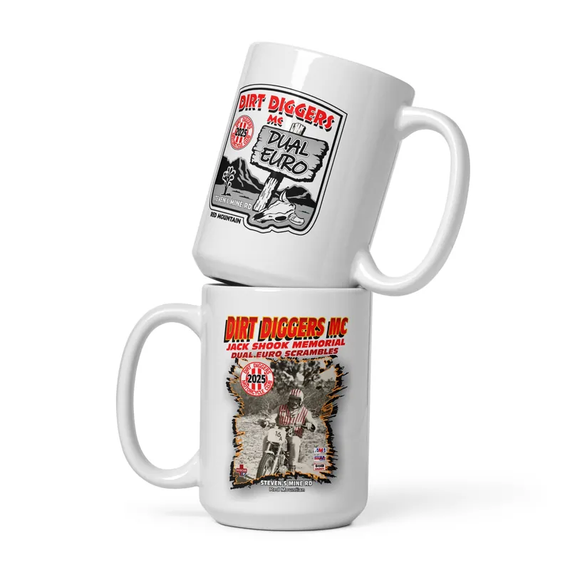 Dirt Diggers 2025 Dual Euro Scrambles Commemorative Mug - Race Desert