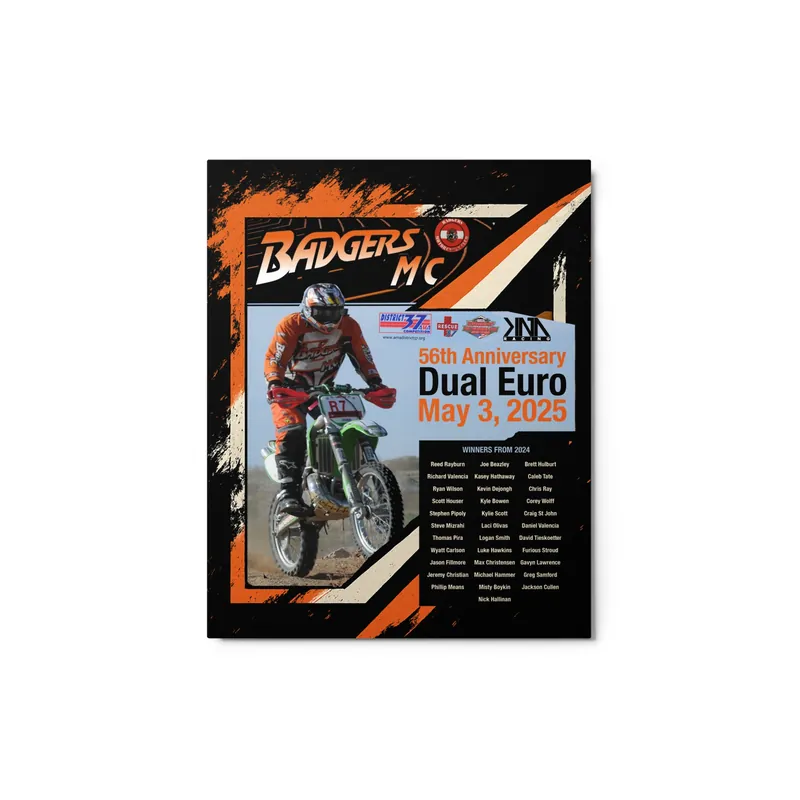 Metal prints of Badgers MC May - 56th Annual Dual Euro Scrambles 2025