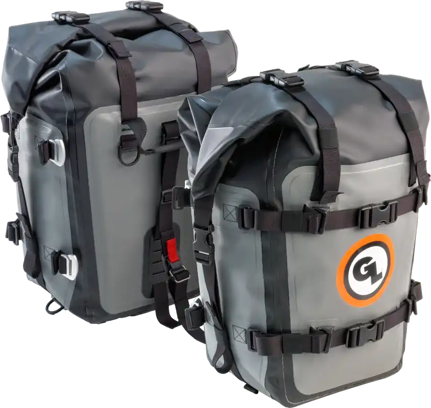 Giant Loop Mototrekk Panniers - Grey Pair