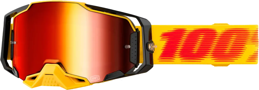 100% Armega Goggle Tetsu Mirror with Red Lens - LiveTheGnar