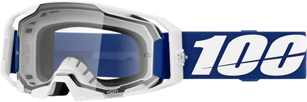 100% Armatic Goggle Blue with Clear Lens - LiveTheGnar
