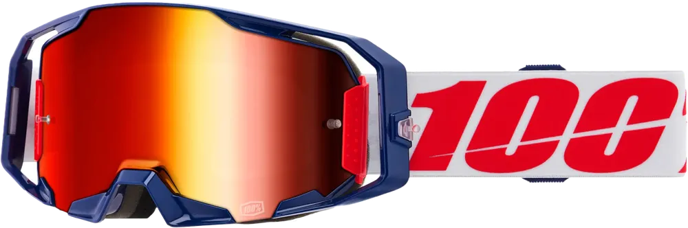 100% Armatic Goggle Mach Z with Mirror Red Lens - LiveTheGnar